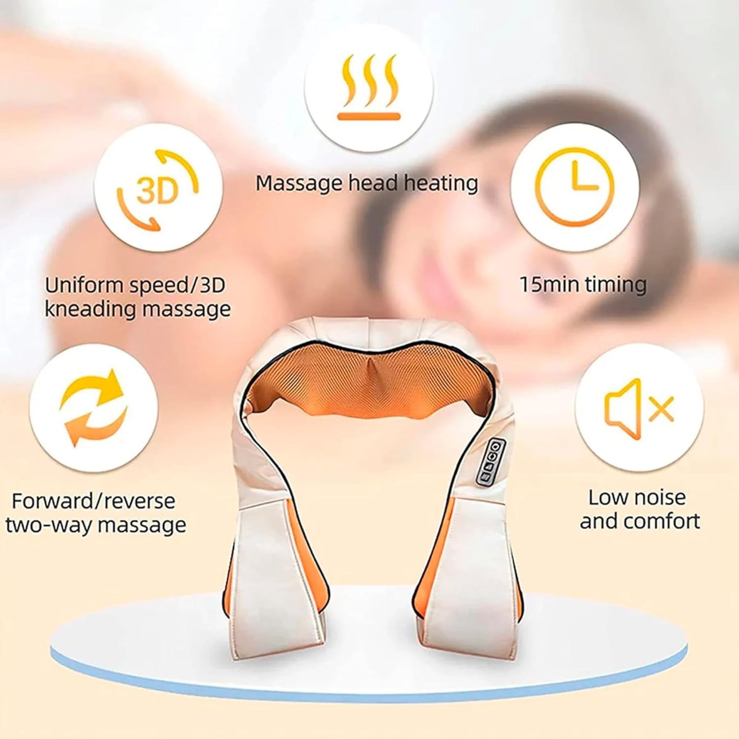 Masajeador Cervical Cuello y Hombros con infrarrojo