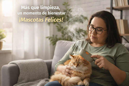 Cepillo Vapor 3 en 1 Perros Gatos Portátil 🐕🐈