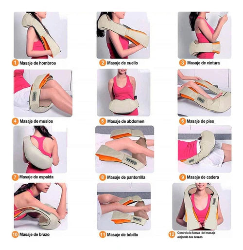 Masajeador Cervical Cuello y Hombros con infrarrojo